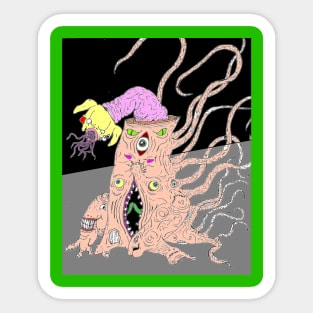 Tree Dog Glitch Sticker